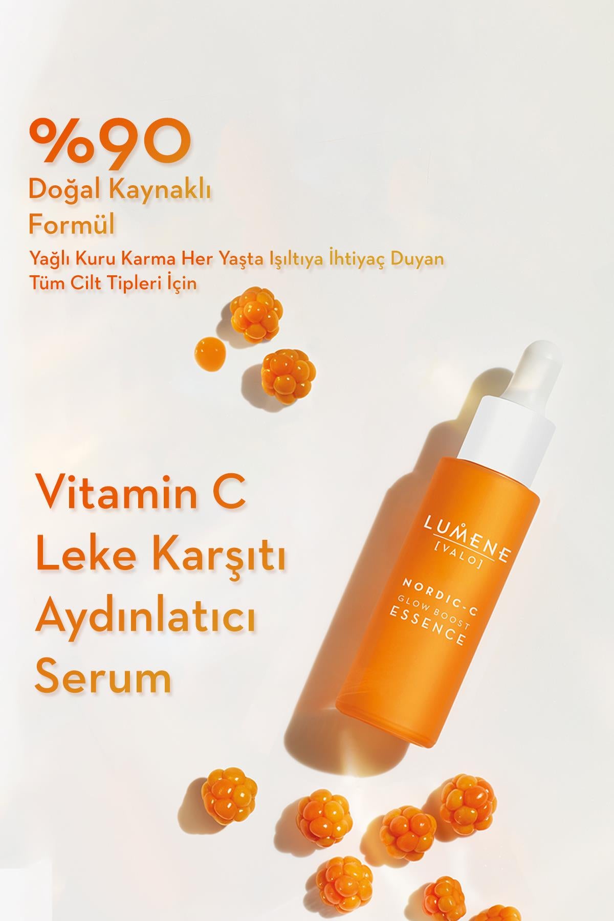 Nordic C C Vitamini içeren Aydınlatıcı & Leke Karşıtı Serum 30 ml